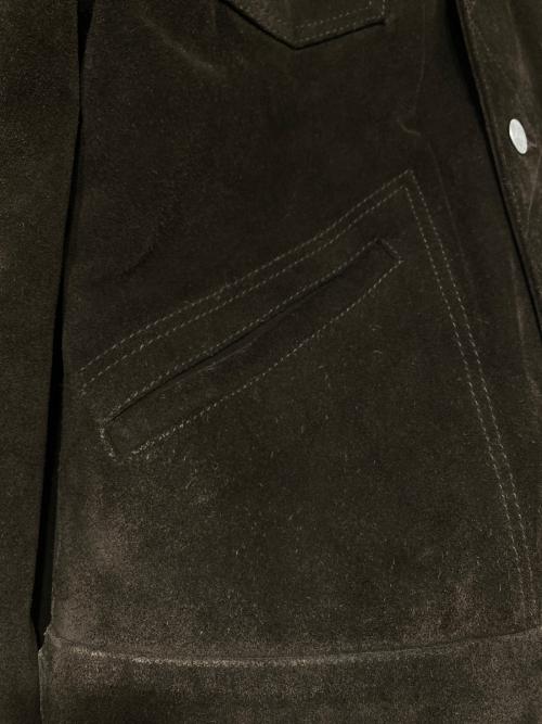 POLO JEANS CO.（ポロジーンズカンパニー）POLO JEANS CO. (ポロジーンズカンパニー) スエードレザーシャツジャケット ブラウン サイズ:Mの古着・服飾アイテム