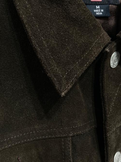 POLO JEANS CO.（ポロジーンズカンパニー）POLO JEANS CO. (ポロジーンズカンパニー) スエードレザーシャツジャケット ブラウン サイズ:Mの古着・服飾アイテム