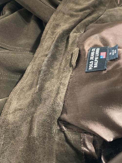 POLO JEANS CO.（ポロジーンズカンパニー）POLO JEANS CO. (ポロジーンズカンパニー) スエードレザーシャツジャケット ブラウン サイズ:Mの古着・服飾アイテム