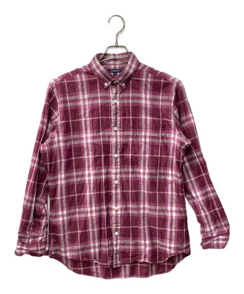BURBERRY LONDON（バーバリーロンドン）BURBERRY LONDON (バーバリーロンドン) ロングスリーブシャツ パープル サイズ:Mの古着・服飾アイテム