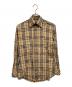 BURBERRY BLACK LABEL（バーバリーブラックレーベル）の古着「ロングスリーブシャツ」｜ブラック×ベージュ