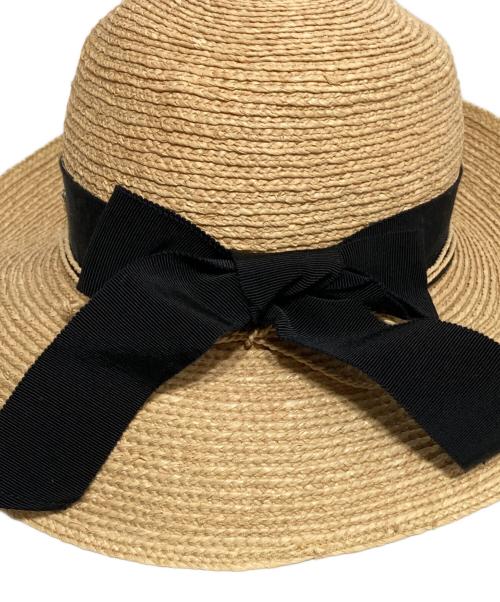 HELEN KAMINSKI（ヘレンカミンスキー）HELEN KAMINSKI (ヘレンカミンスキー) Newport SB ラフィアハット ナチュラル×ミッドナイトの古着・服飾アイテム