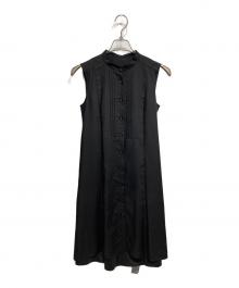 BLUE LABEL CRESTBRIDGE（ブルーレーベルクレストブリッジ）の古着「ノースリーブワンピース」｜ブラック
