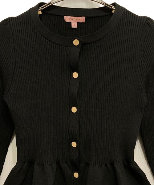 TOCCA（トッカ）TOCCA (トッカ) NIGHT GROOVE ニットカーディガン ブラック サイズ:Sの古着・服飾アイテム