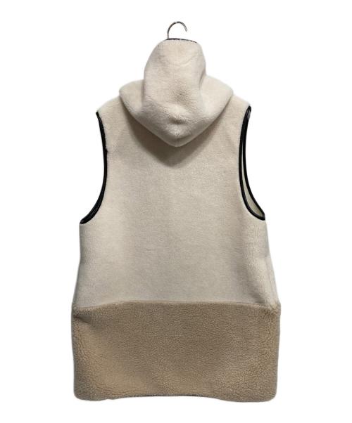 Risley（リズレー）Risley (リズレー) リバーシブルバイカラーボアベスト アイボリー サイズ:Fの古着・服飾アイテム