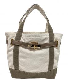 SITA PARANTICA（シータパランティカ）の古着「ヴィンテージ加工オリジナルキャンバストートバッグS」｜オリーブ