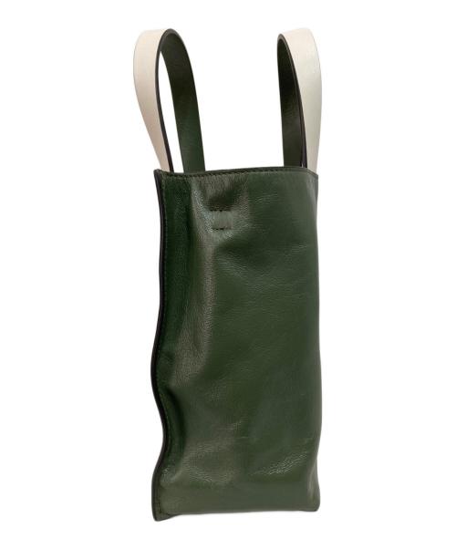 MARNI（マルニ）MARNI (マルニ) MUSEO SOFT MINI グリーン×ホワイトの古着・服飾アイテム