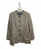 Burberry'sバーバリーズ）の古着「ノーカラージャケット」｜グレー