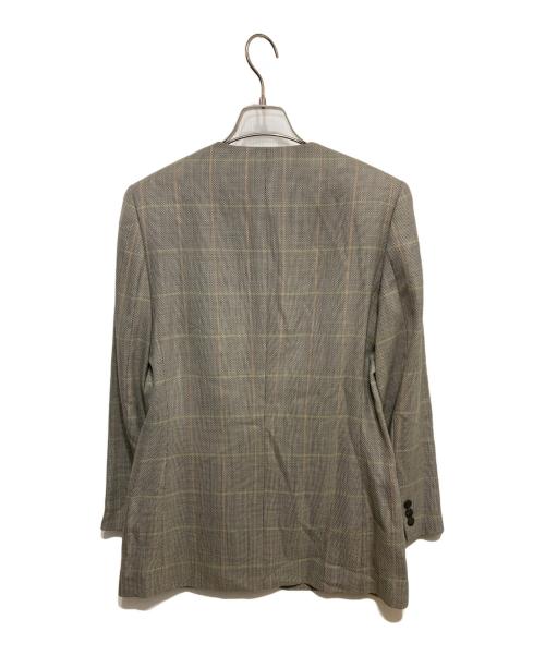 Burberry's（バーバリーズ）Burberry's (バーバリーズ) ノーカラージャケット グレー サイズ:11の古着・服飾アイテム