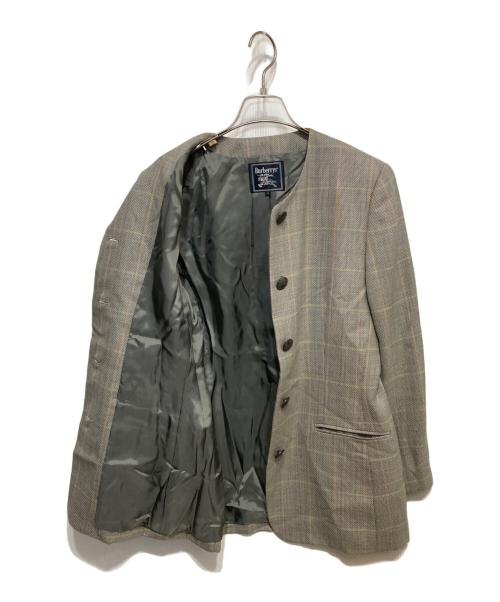 Burberry's（バーバリーズ）Burberry's (バーバリーズ) ノーカラージャケット グレー サイズ:11の古着・服飾アイテム