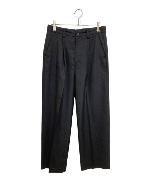 cornier（コルニエ）Cornier (コルニエ) タックパンツ ネイビー サイズ:Mの古着・服飾アイテム