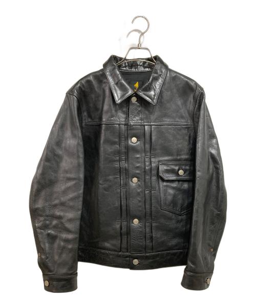 Y's Works（ワイズ ワークス）Y's Works (ワイズ ワークス) ホースハイド TYPE1st 1936モデル ブラック サイズ:40の古着・服飾アイテム