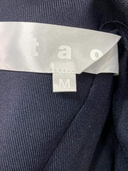 TAO COMME des GARCONS（タオ コムデギャルソン）TAO COMME des GARCONS (タオ コムデギャルソン) フリルギャザーワンピース ネイビー サイズ:Mの古着・服飾アイテム