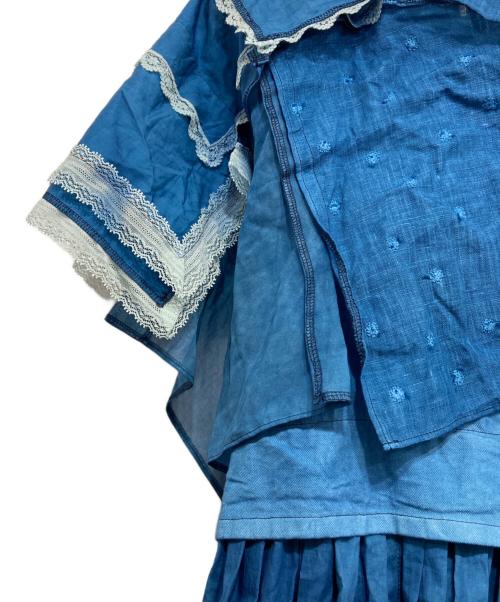 TAO COMME des GARCONS（タオ コムデギャルソン）TAO COMME des GARCONS (タオ コムデギャルソン) インディゴ染めワンピース インディゴ サイズ:Mの古着・服飾アイテム