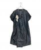 tricot COMME des GARCONSトリココムデギャルソン）の古着「フリルワンピース　TG-O005　AD2010」｜ネイビー