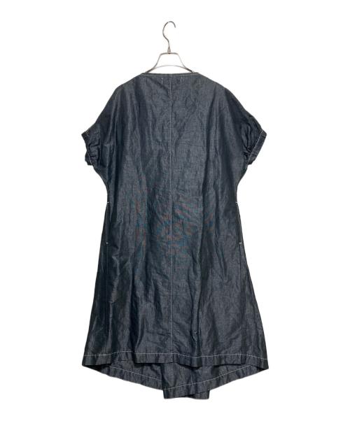 tricot COMME des GARCONS（トリココムデギャルソン）tricot COMME des GARCONS (トリココムデギャルソン) フリルワンピース　TG-O005　AD2010 ネイビー サイズ:Mの古着・服飾アイテム