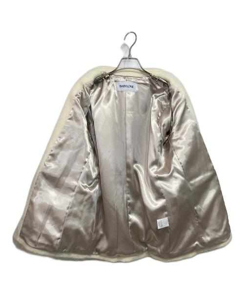 BABYLONE（バビロン）BABYLONE (バビロン) シャギージャケット ベージュ サイズ:Fの古着・服飾アイテム