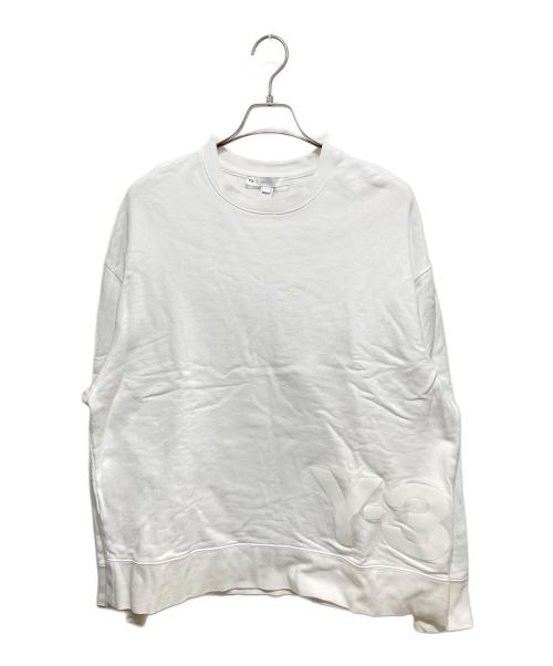 Y-3（ワイスリー）Y-3 (ワイスリー) U CH1 LARGE CREW SWEAT SHIRTS ホワイト サイズ:Lの古着・服飾アイテム