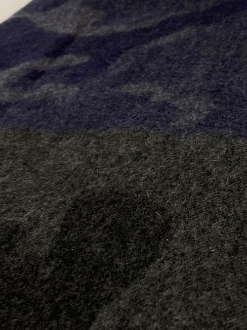 Begg & Co（ベグアンドコー）Begg & Co (ベグアンドコー) カシミヤストール グレー×ネイビーの古着・服飾アイテム