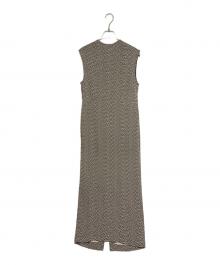 THE SHINZONE（ザ シンゾーン）の古着「JACQUARD SLEEVELESS DRESS」｜ブラック