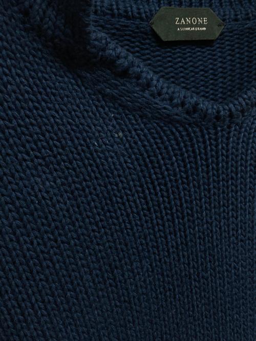 Zanone（ザノーネ）Zanone (ザノーネ) ニット ブルー サイズ:46の古着・服飾アイテム