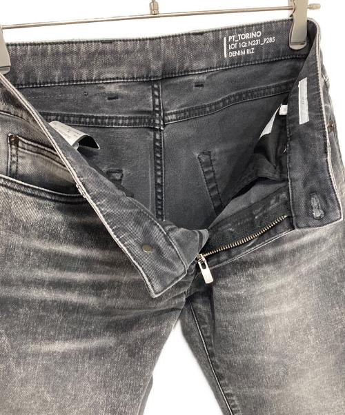 PT TORINO（ピーティートリノ）PT TORINO (ピーティートリノ) ROCK -ウォッシュドデニムパンツ ブラック サイズ:30の古着・服飾アイテム