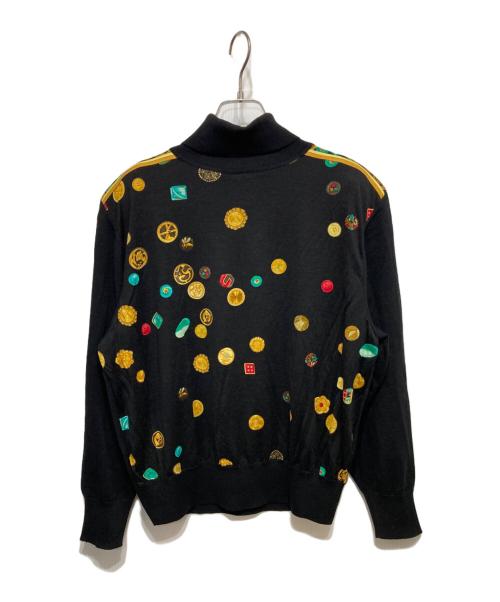 LEONARD（レオナール）LEONARD (レオナール) ショルダーパットニット ブラック サイズ:Lの古着・服飾アイテム