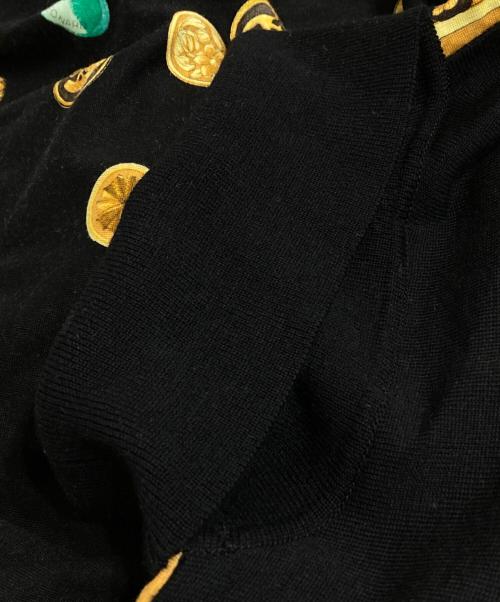 LEONARD（レオナール）LEONARD (レオナール) ショルダーパットニット ブラック サイズ:Lの古着・服飾アイテム