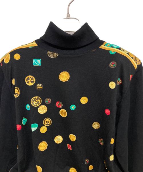 LEONARD（レオナール）LEONARD (レオナール) ショルダーパットニット ブラック サイズ:Lの古着・服飾アイテム