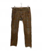 MARITHE+FRANCOIS GIRBAUD×MARITHE+FRANCOIS GIRBAUDマリテフランソワジルボー×マリテフランソワジルボー）の古着「le jean de-ワークパンツ」｜ブラウン