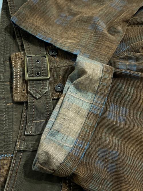 MARITHE+FRANCOIS GIRBAUD（マリテフランソワジルボー）MARITHE+FRANCOIS GIRBAUD (マリテフランソワジルボー) MARITHE+FRANCOIS GIRBAUD (マリテフランソワジルボー) le jean de-ワークパンツ ブラウン サイズ:Lの古着・服飾アイテム