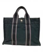 HERMESエルメス）の古着「フールトゥPM」｜グレー×ネイビー