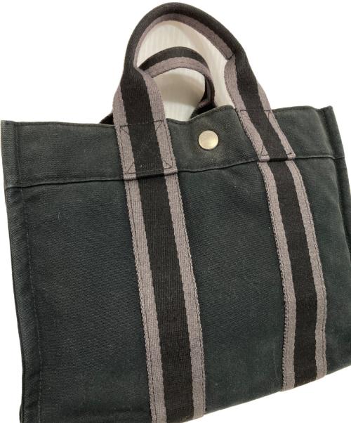 HERMES（エルメス）HERMES (エルメス) フールトゥPM グレー×ネイビーの古着・服飾アイテム