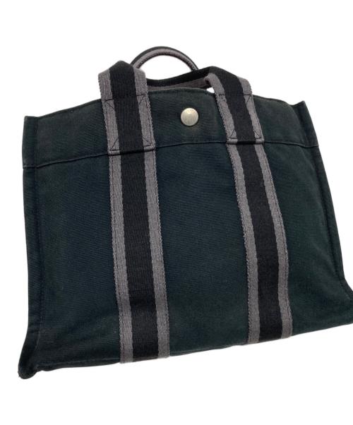 HERMES（エルメス）HERMES (エルメス) フールトゥPM グレー×ネイビーの古着・服飾アイテム