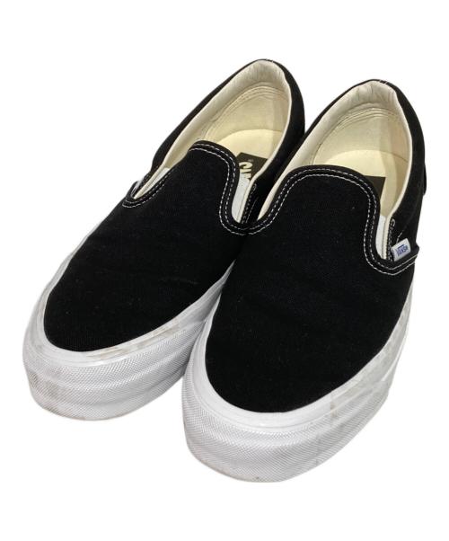 VANS PREMIUM（バンズ プレミアム）VANS PREMIUM (バンズ プレミアム) URBAN RESEARCH (アーバンリサーチ) LX Slip-On Reissue 98 ブラック サイズ:27の古着・服飾アイテム