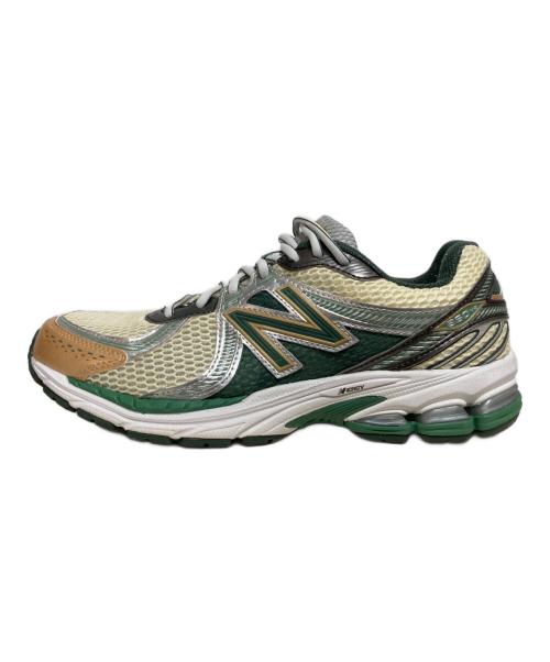 NEW BALANCE（ニューバランス）NEW BALANCE (ニューバランス) ML860AL2 グリーン×アイボリー サイズ:27.5の古着・服飾アイテム