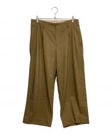 zanellato（ザネラート）の古着「プリーツワイドスラックス」｜カーキ
