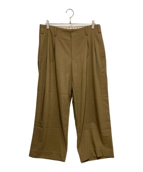zanellato（ザネラート）zanellato (ザネラート) プリーツワイドスラックス カーキ サイズ:-の古着・服飾アイテム