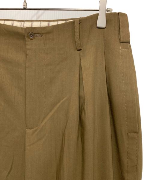 zanellato（ザネラート）zanellato (ザネラート) プリーツワイドスラックス カーキ サイズ:-の古着・服飾アイテム