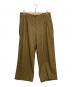 zanellato（ザネラート）の古着「プリーツワイドスラックス」｜カーキ