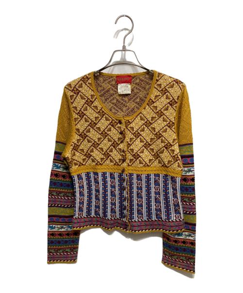 KENZO（ケンゾー）KENZO (ケンゾー) オールドカーディガン イエロー サイズ:Mの古着・服飾アイテム