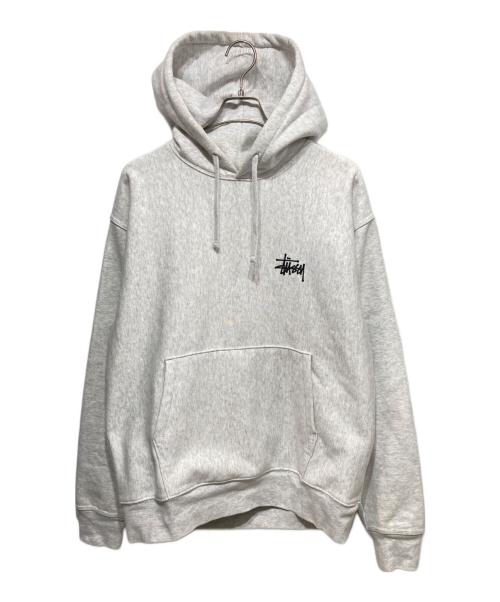 stussy（ステューシー）stussy (ステューシー) BASIC STUSSY HOOD グレー サイズ:Lの古着・服飾アイテム
