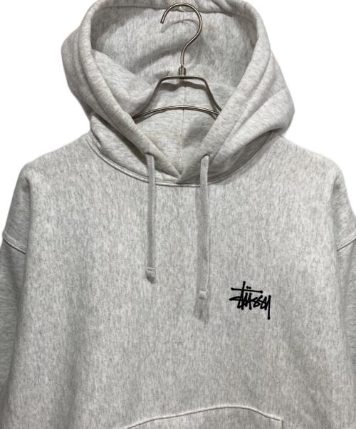 stussy（ステューシー）stussy (ステューシー) BASIC STUSSY HOOD グレー サイズ:Lの古着・服飾アイテム
