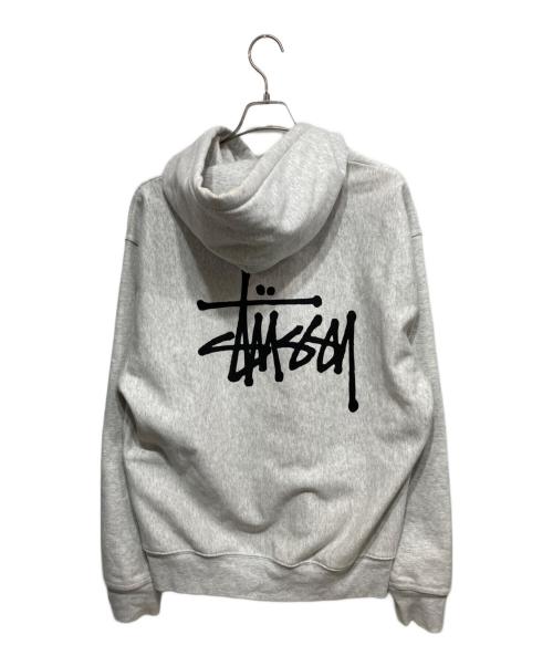 stussy（ステューシー）stussy (ステューシー) BASIC STUSSY HOOD グレー サイズ:Lの古着・服飾アイテム