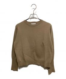 CLANE（クラネ）の古着「BASIC COMPACT KNIT TOPS/ベーシック コンパクト ニット トップス」｜ブラウン