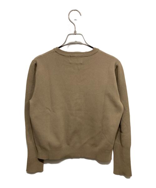 CLANE（クラネ）CLANE (クラネ) BASIC COMPACT KNIT TOPS/ベーシック コンパクト ニット トップス ブラウン サイズ:1の古着・服飾アイテム