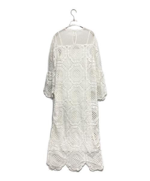 Ameri（アメリ）Ameri (アメリ) MEDI INDIAN BIG LACE DRESS ホワイト サイズ:Mの古着・服飾アイテム