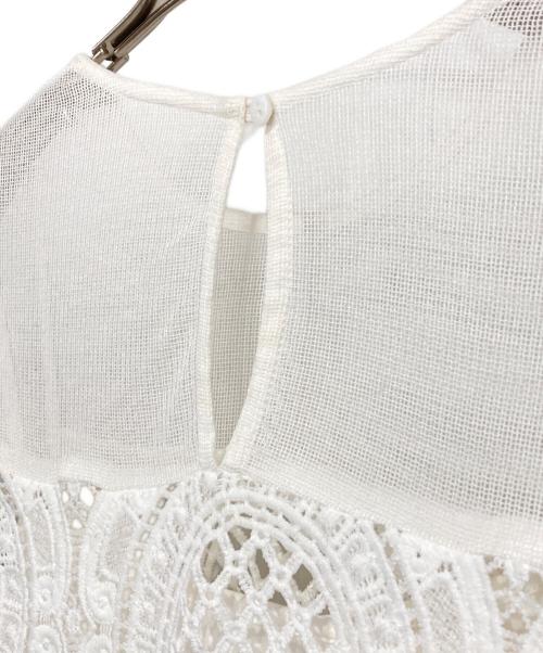 Ameri（アメリ）Ameri (アメリ) MEDI INDIAN BIG LACE DRESS ホワイト サイズ:Mの古着・服飾アイテム