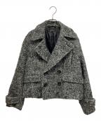 STUNNING LUREスタニングルアー）の古着「モヘアブレンドウールPコート」｜ブラック×グレー