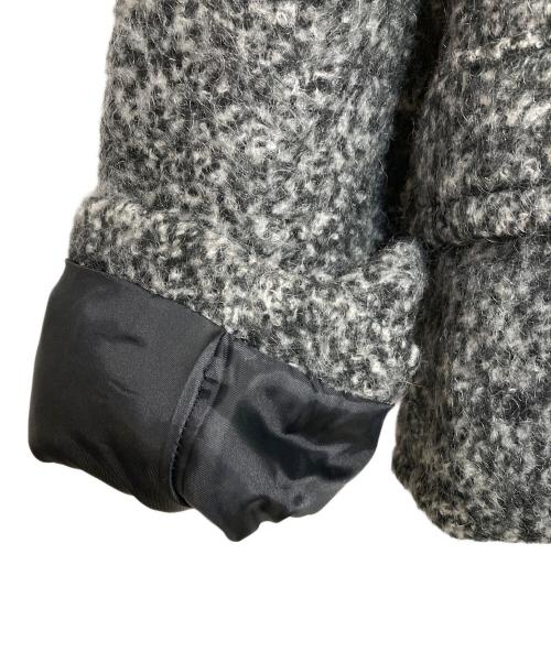 STUNNING LURE（スタニングルアー）STUNNING LURE (スタニングルアー) モヘアブレンドウールPコート ブラック×グレー サイズ:1の古着・服飾アイテム